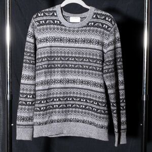 Old-navy Men's Grey and Black Jumper